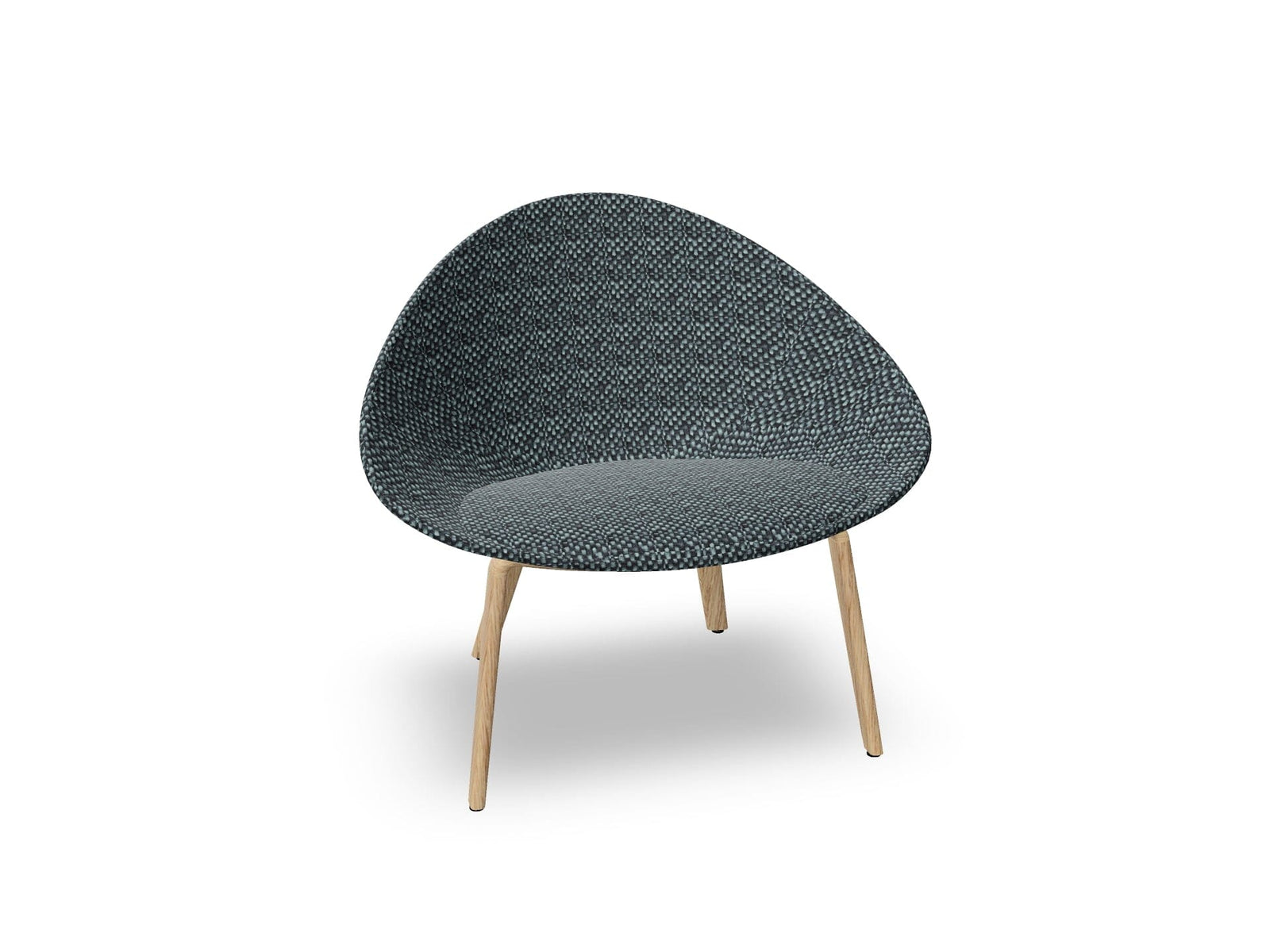 Adell 4 Leg Wood Lounge Chair With Fully Upholstered lounge chair Arper