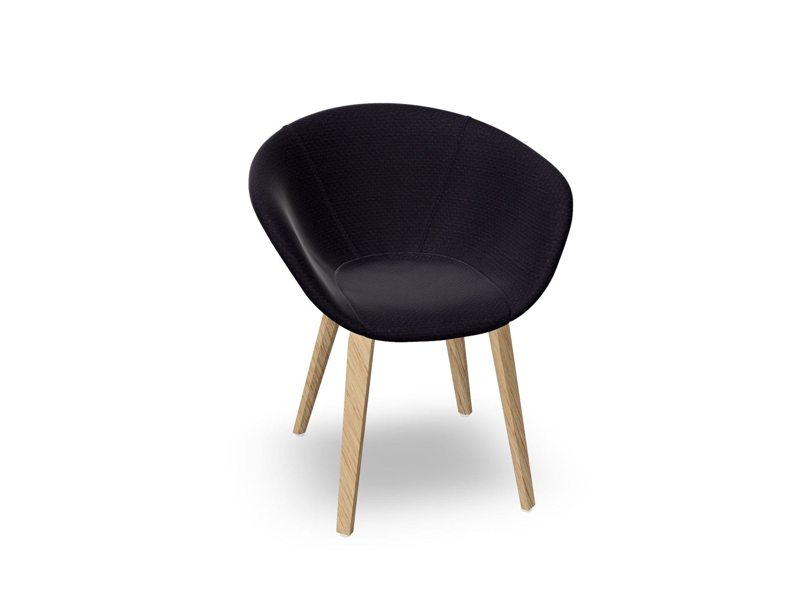 Duna 02 Wood Leg Chair With Full Upholstery Chairs Arper