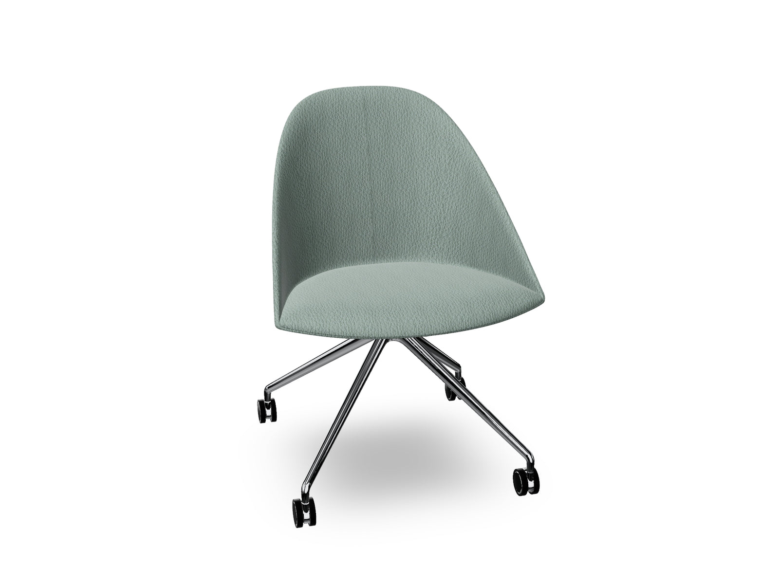 Cila Fully Upholtered Chair With Fixed Trestle Base