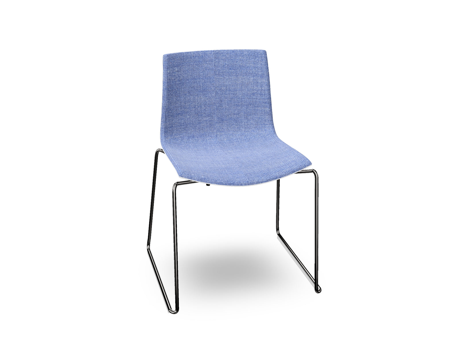 Catifa 46 Sled Base Polypropylene with Front-Face Upholstery
