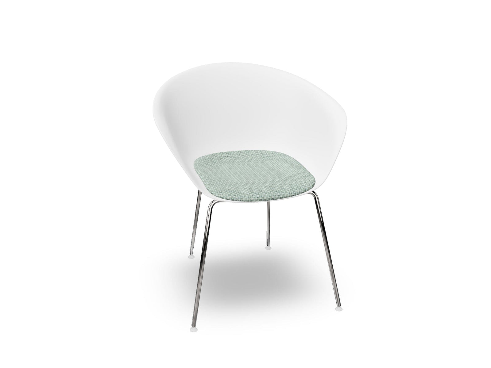Duna 02 Four Leg Chair With Seat Cushion Chairs Arper