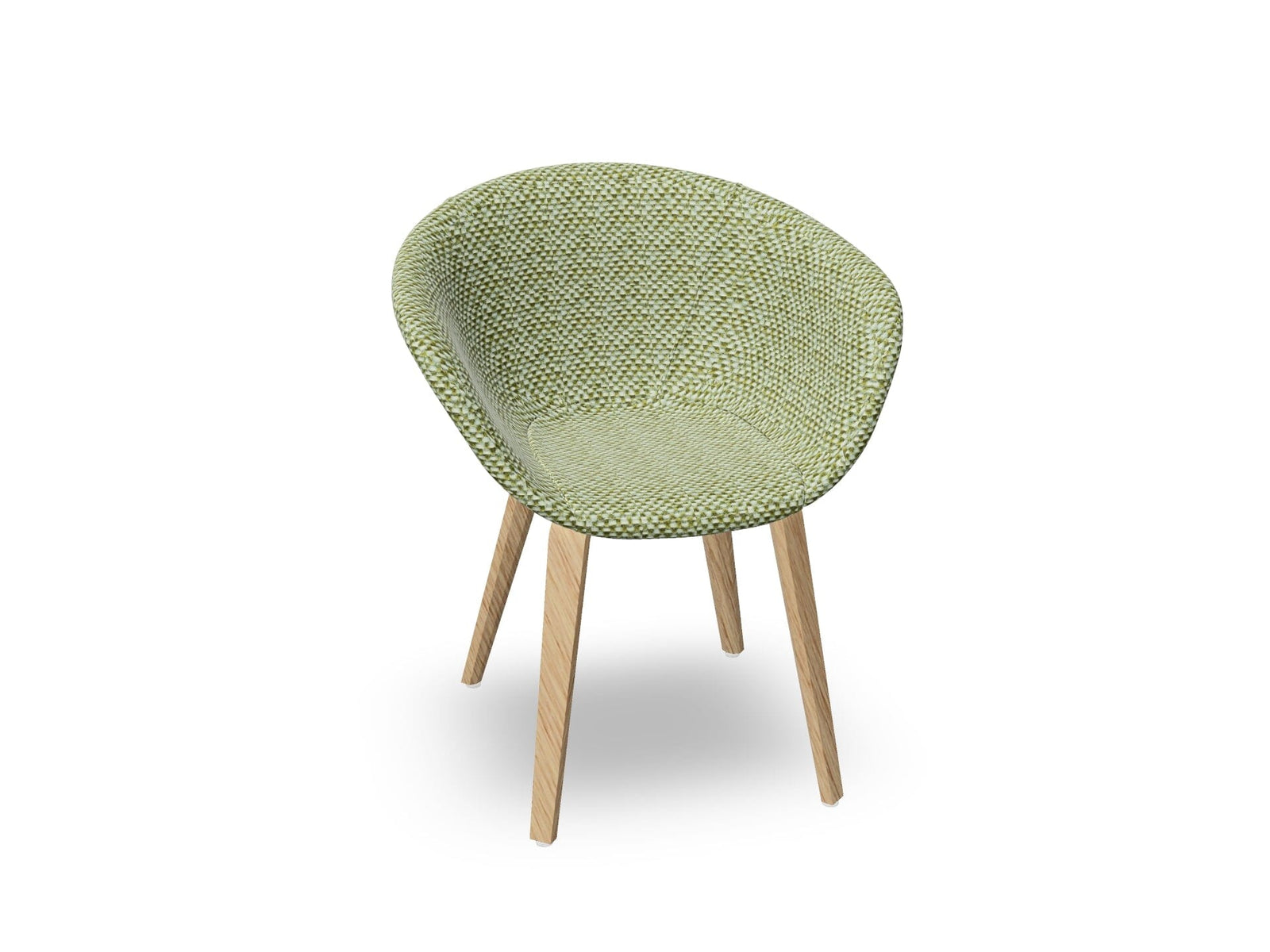 Duna 02 Wood Leg Chair With Front Upholstery Chairs Arper