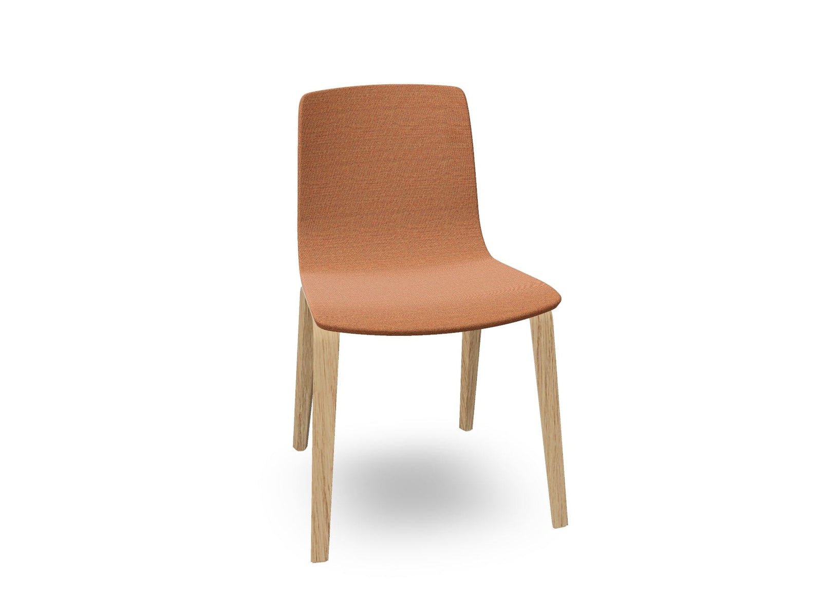 Aava 02-4 Wood Legs Chair With Fully Upholstered Chairs Arper