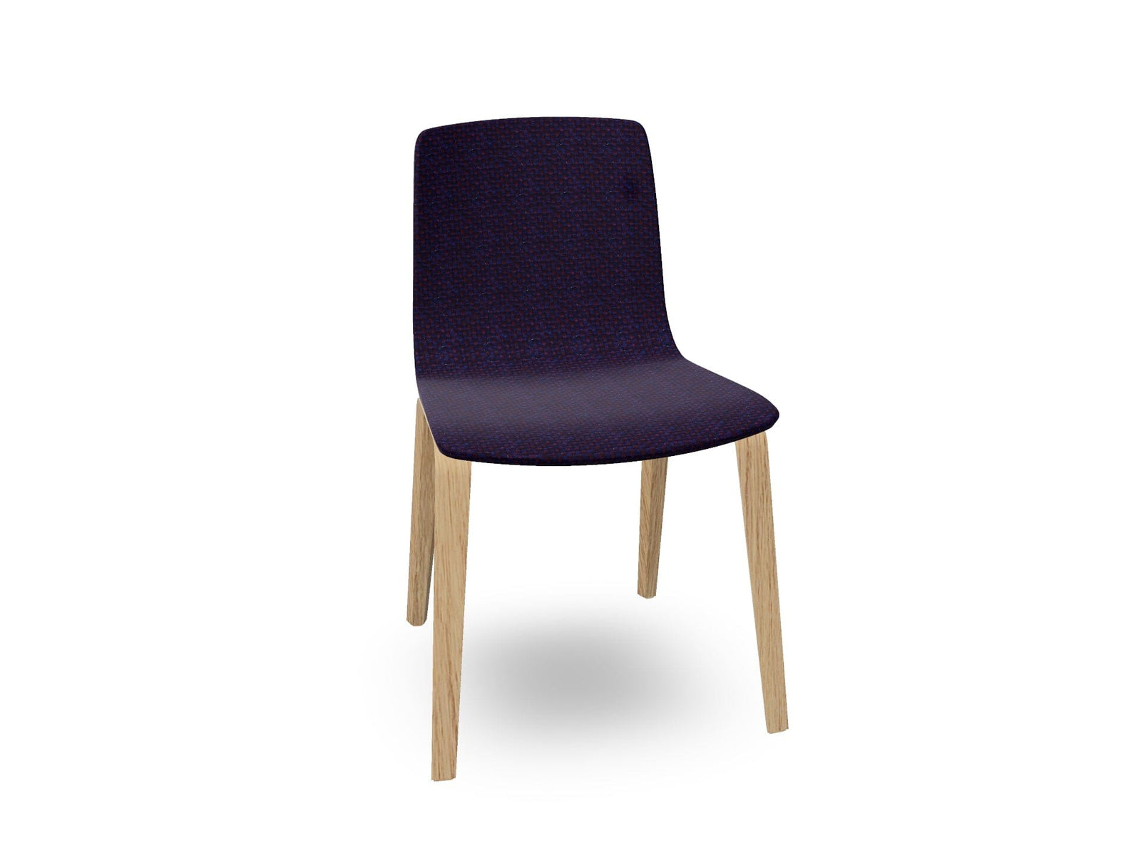 Aava 02-4 Wood Legs Chair With Fully Upholstered Chairs Arper