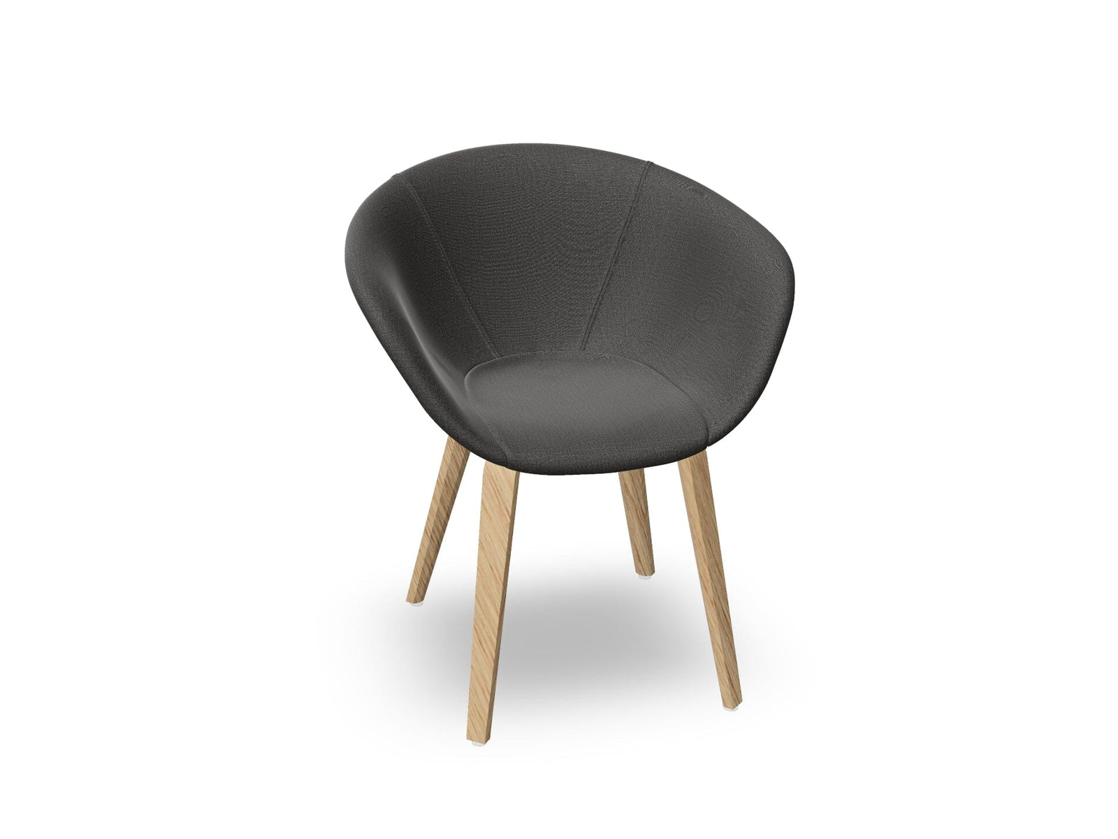 Duna 02 Wood Leg Chair With Full Upholstery Chairs Arper