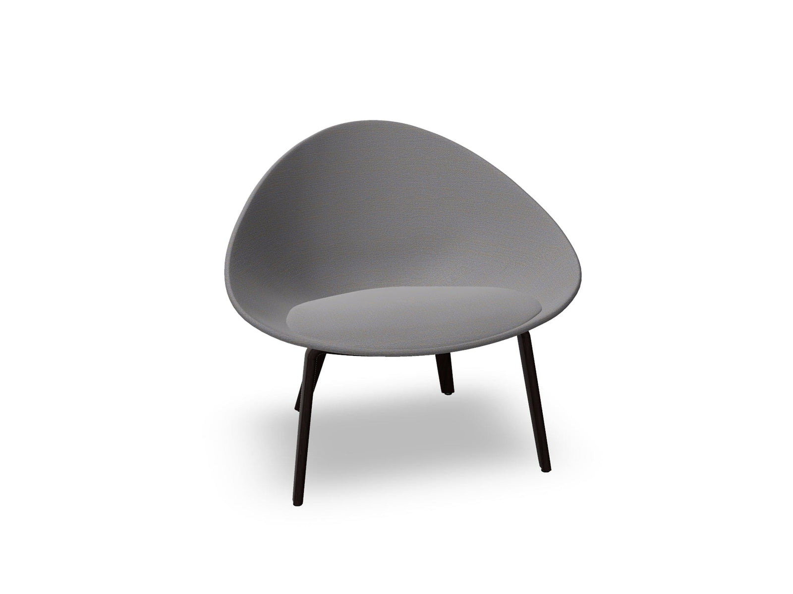 Adell 4 Leg Wood Lounge Chair With Fully Upholstered lounge chair Arper