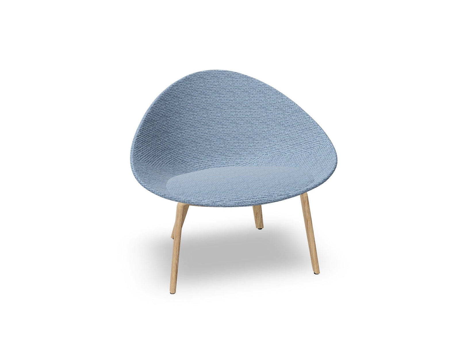 Adell 4 Leg Wood Lounge Chair With Fully Upholstered lounge chair Arper