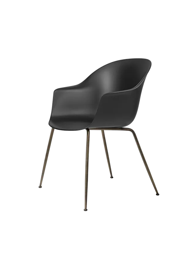 Bat Conic Base Dining Chair - Unupholstered