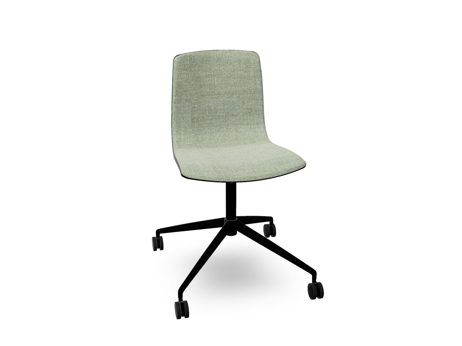 Aava 02 Fixed Trestle Base Wood Chair With Front Upholstery Chairs Arper