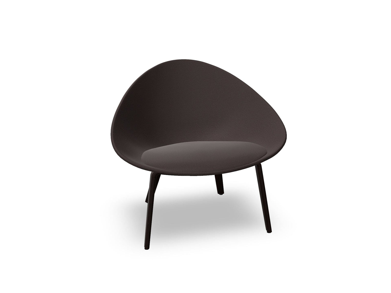 Adell 4 Leg Wood Lounge Chair With Fully Upholstered lounge chair Arper