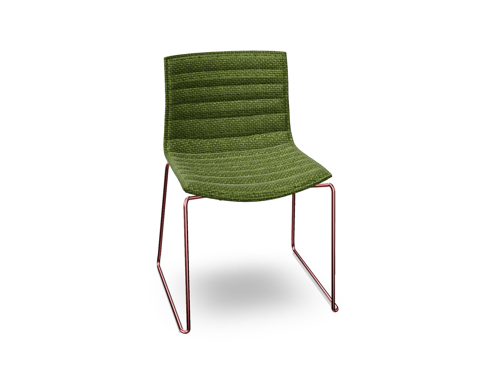 Catifa 46 Sled Base With Fully Upholstered