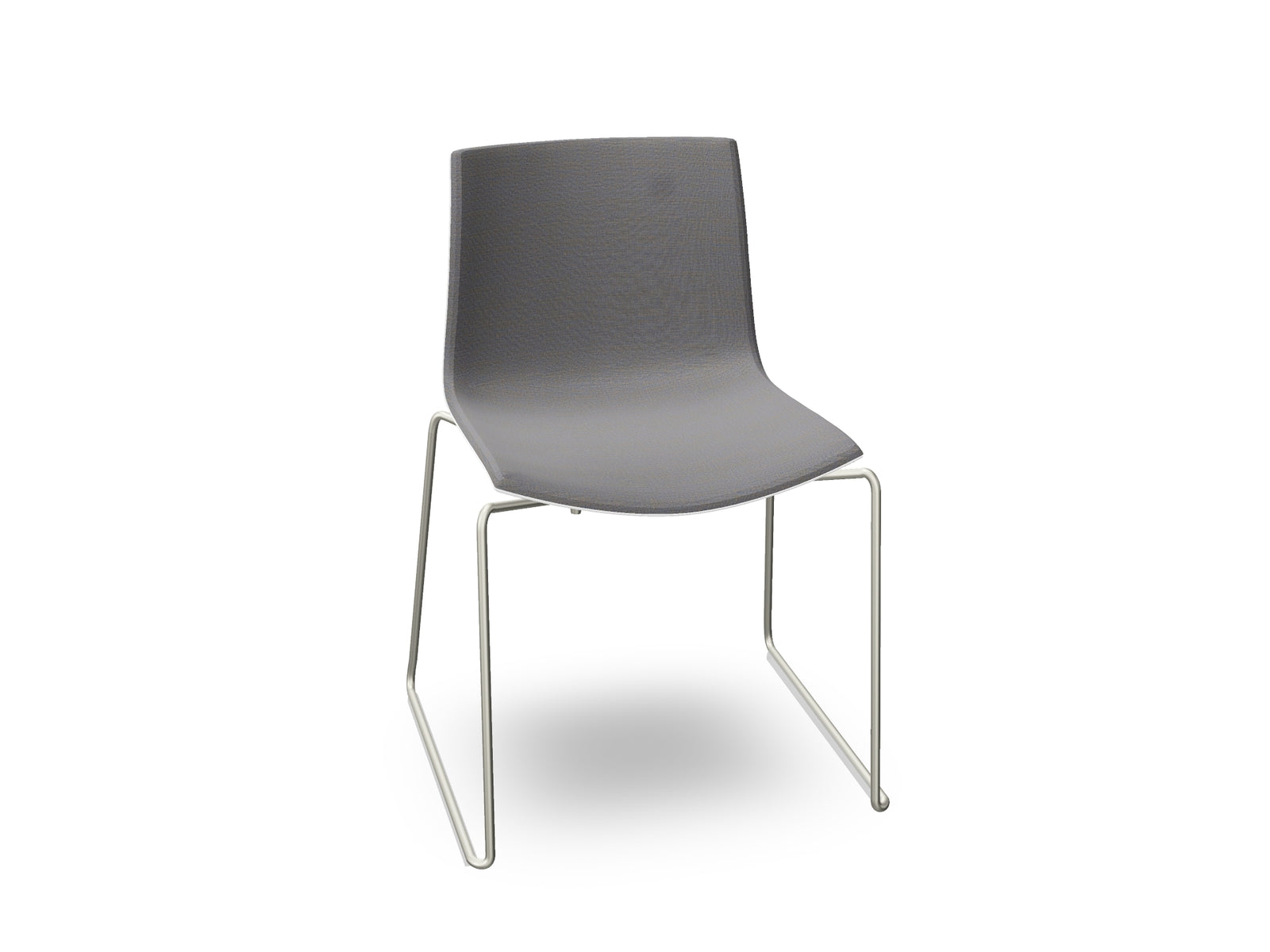 Catifa 46 Sled Base Polypropylene with Front-Face Upholstery