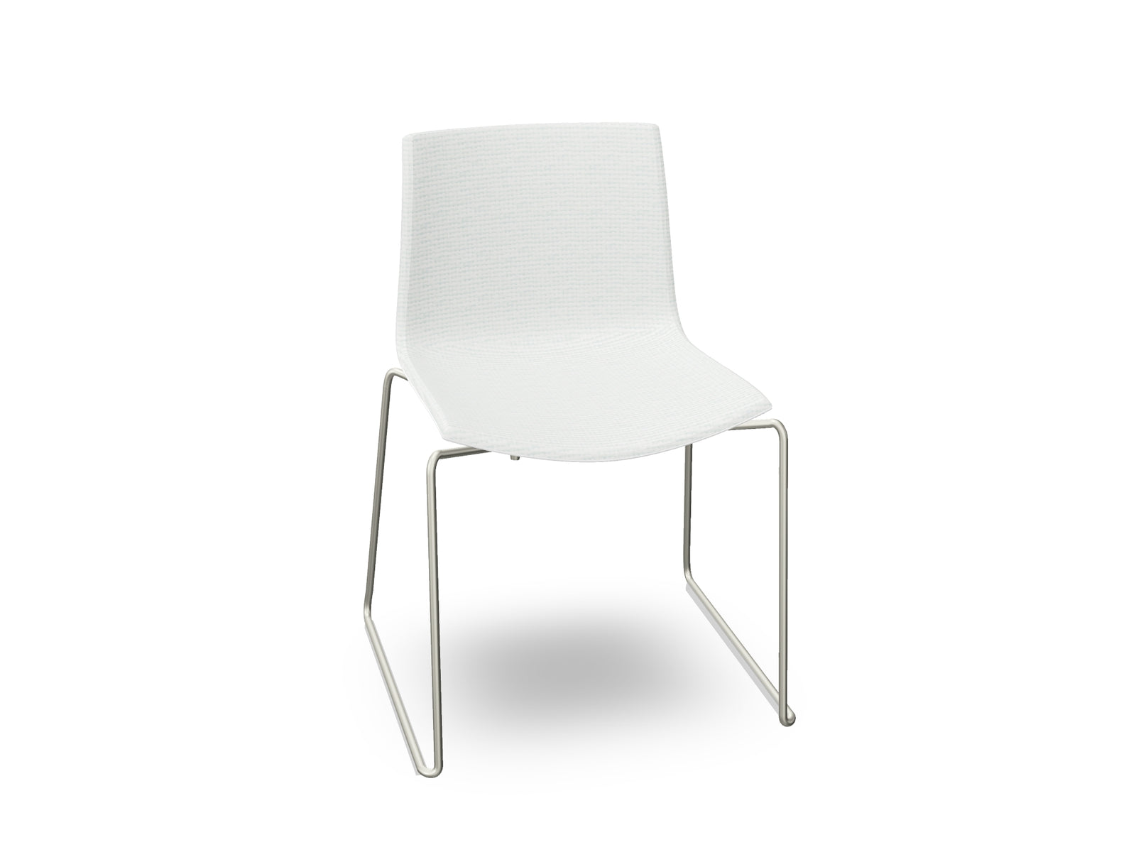 Catifa 46 Sled Base Polypropylene with Front-Face Upholstery