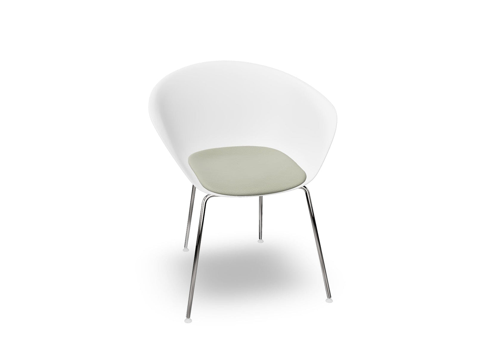 Duna 02 Four Leg Chair With Seat Cushion Chairs Arper