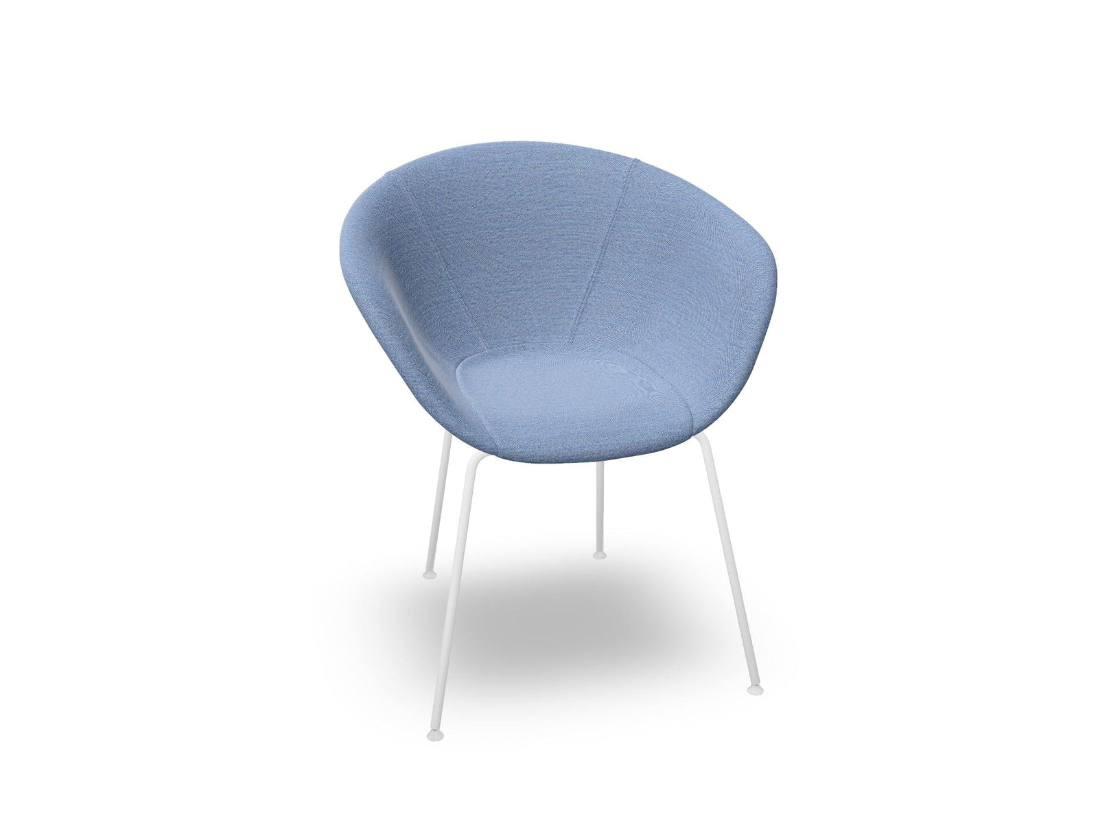 Duna 02 Four Leg Chair Fully Upholstered Chairs Arper