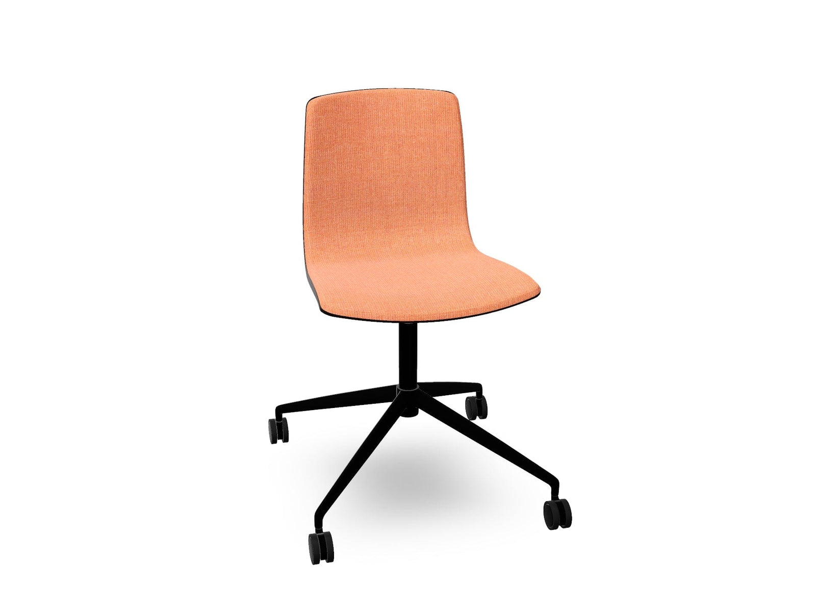 Aava 02 Fixed Trestle Base Wood Chair With Front Upholstery Chairs Arper