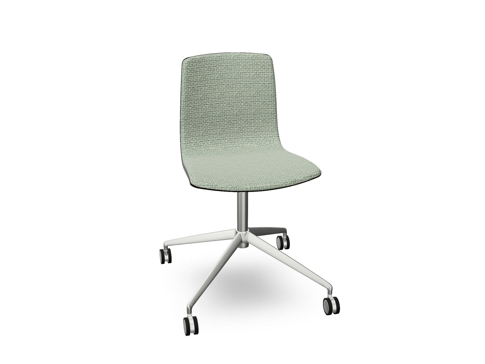 Aava 02 Fixed Trestle Base Wood Chair With Front Upholstery Chairs Arper