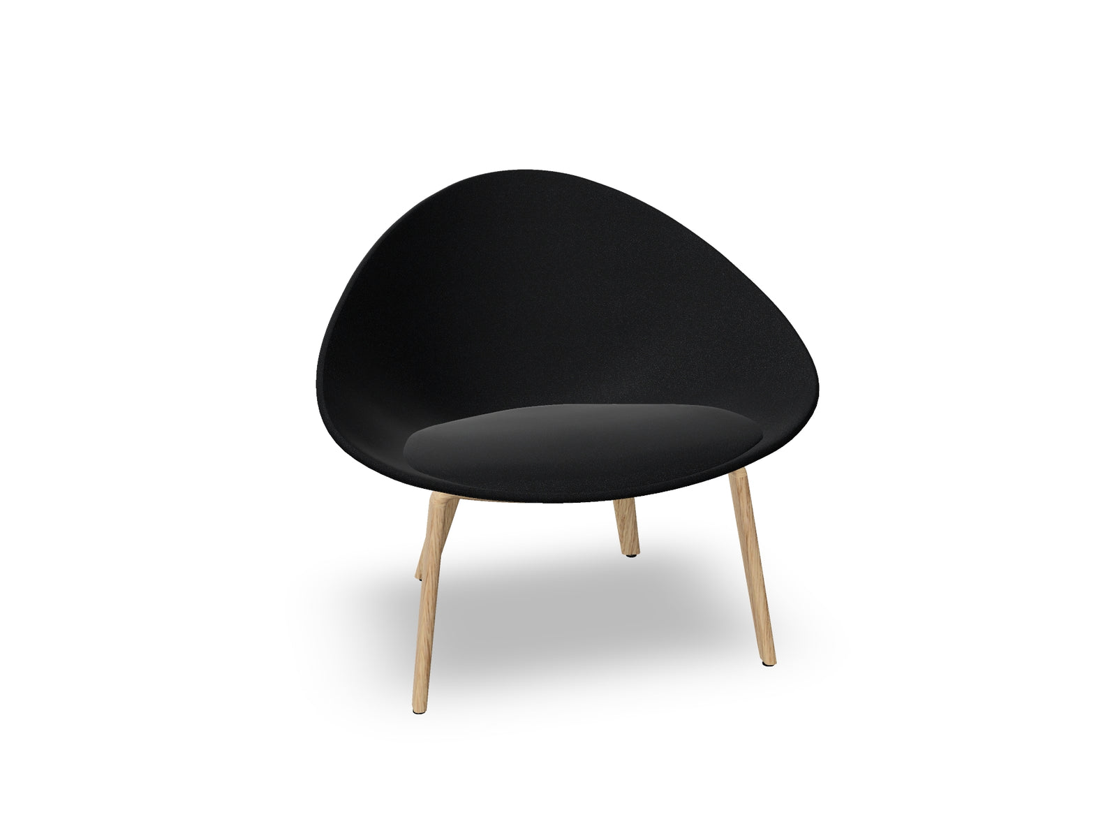 Adell 4 Leg Wood Lounge Chair With Fully Upholstered