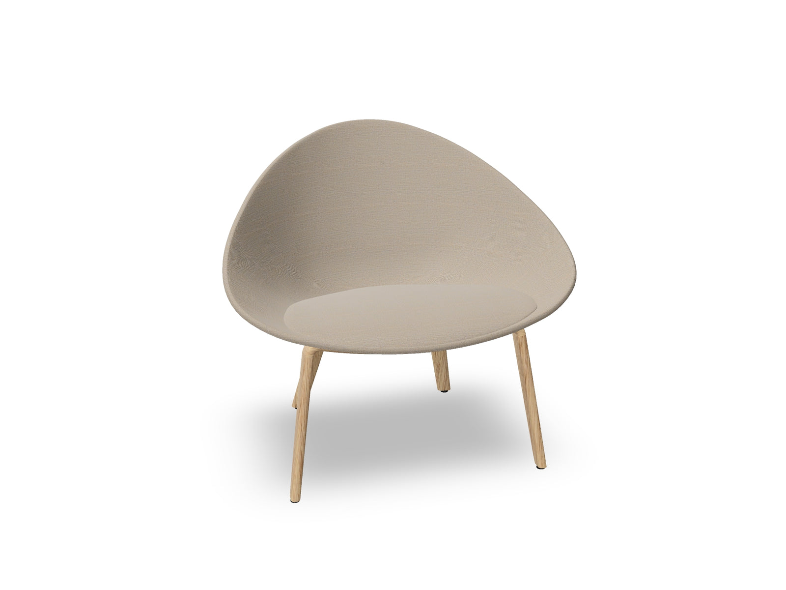 Adell 4 Leg Wood Lounge Chair With Fully Upholstered