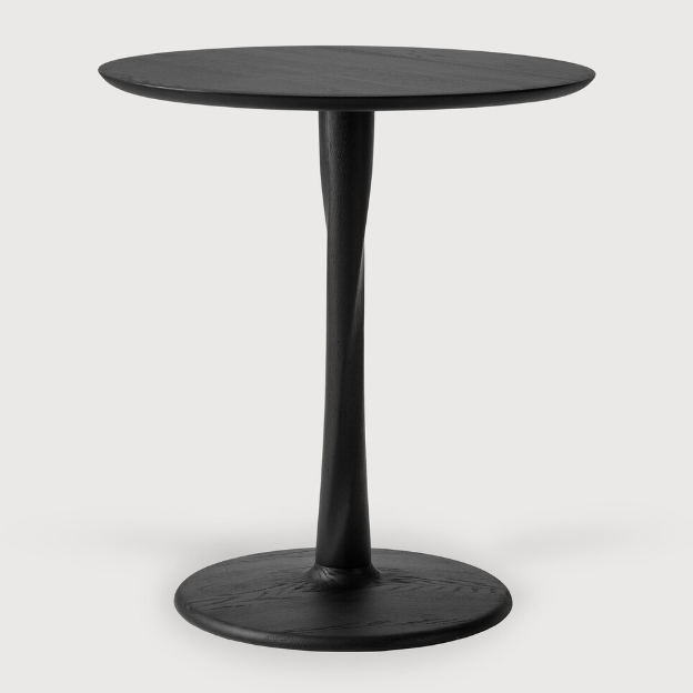 Torsion dining table - round - low height