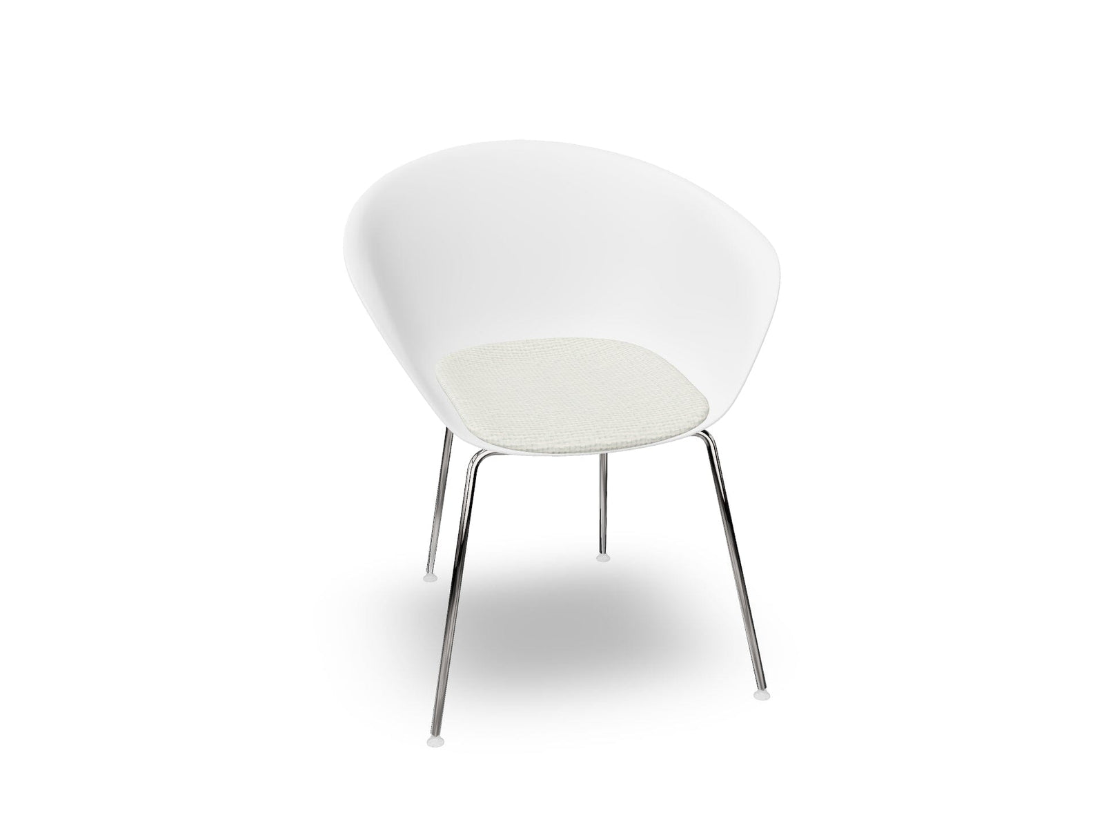 Duna 02 Four Leg Chair With Seat Cushion Chairs Arper