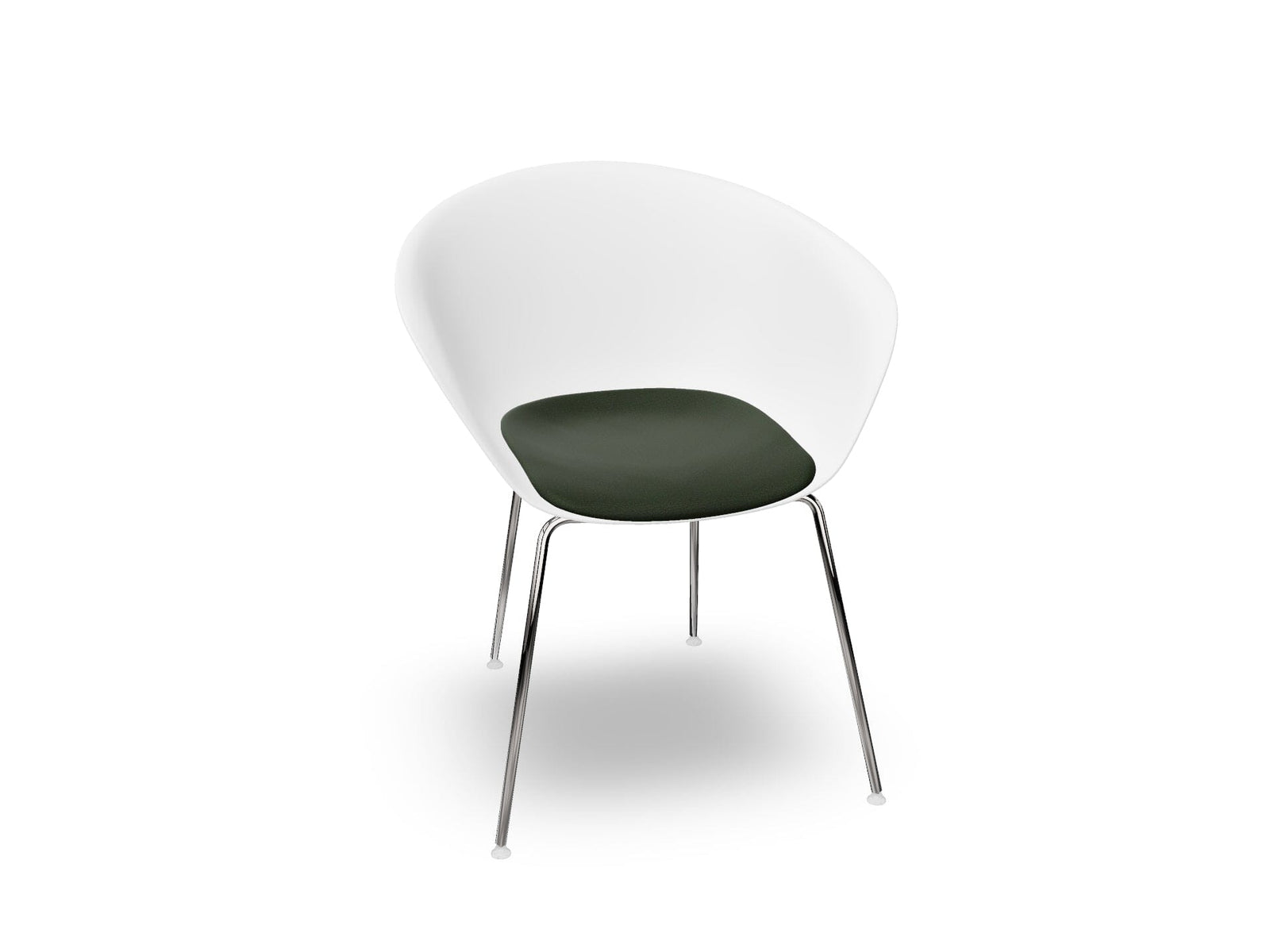 Duna 02 Four Leg Chair With Seat Cushion Chairs Arper