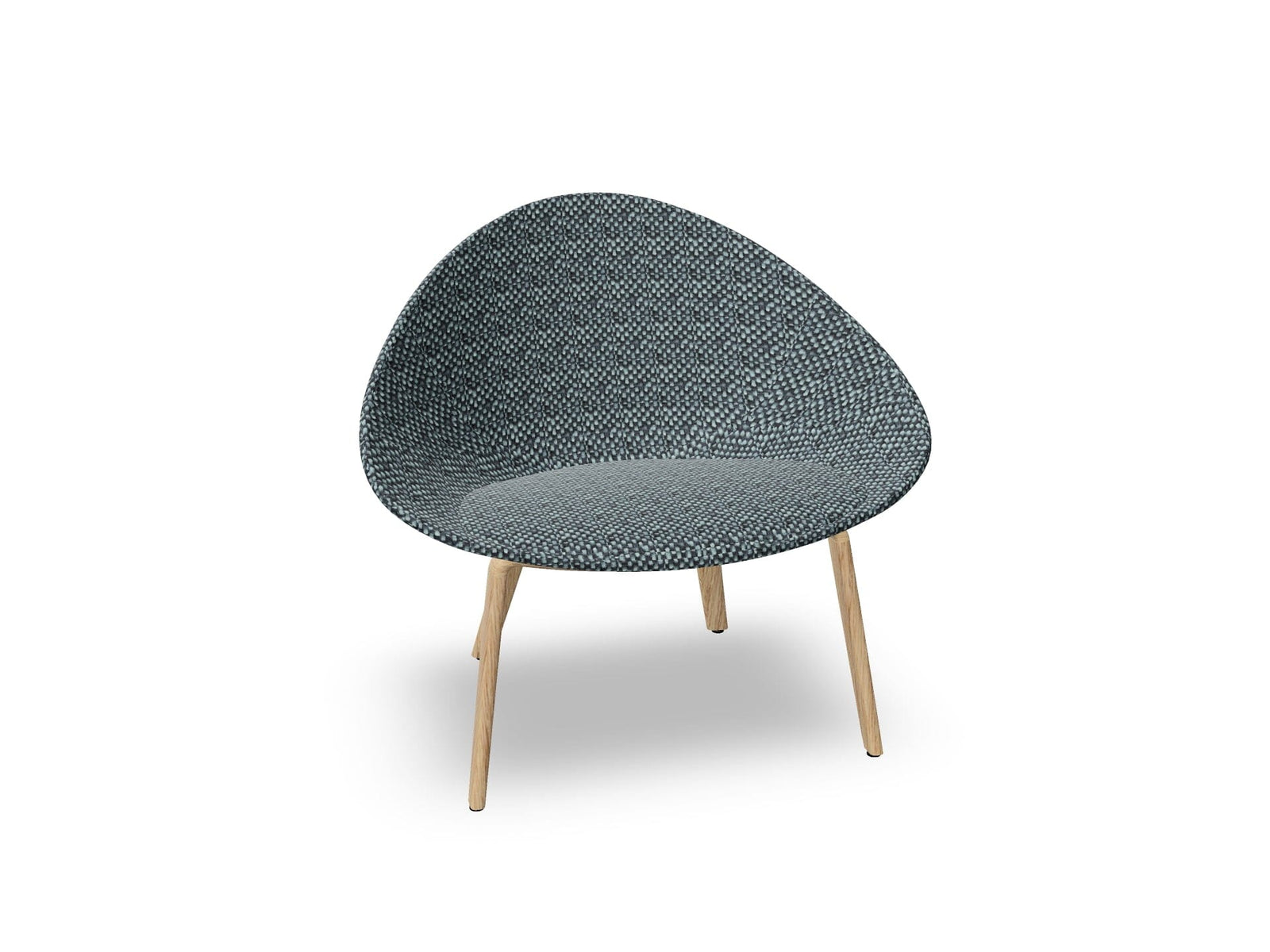 Adell 4 Leg Wood Lounge Chair With Fully Upholstered lounge chair Arper