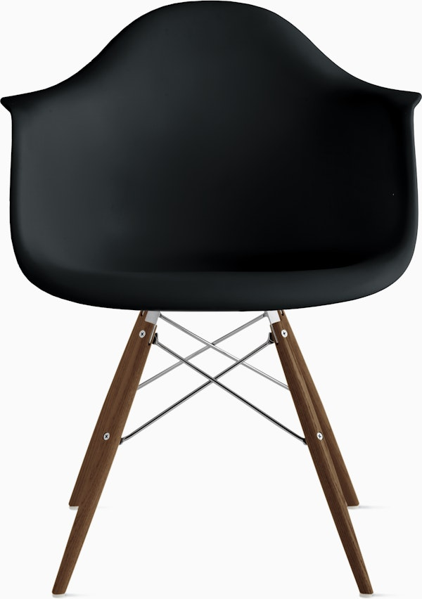 Eames Molded Plastic Armchair with dowel base