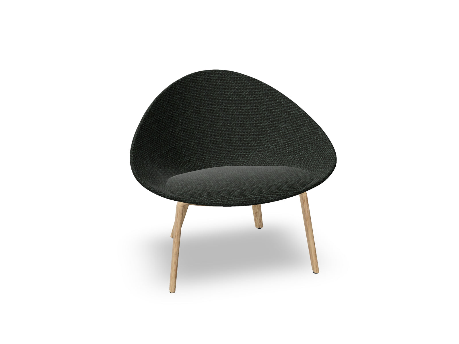 Adell 4 Leg Wood Lounge Chair With Fully Upholstered