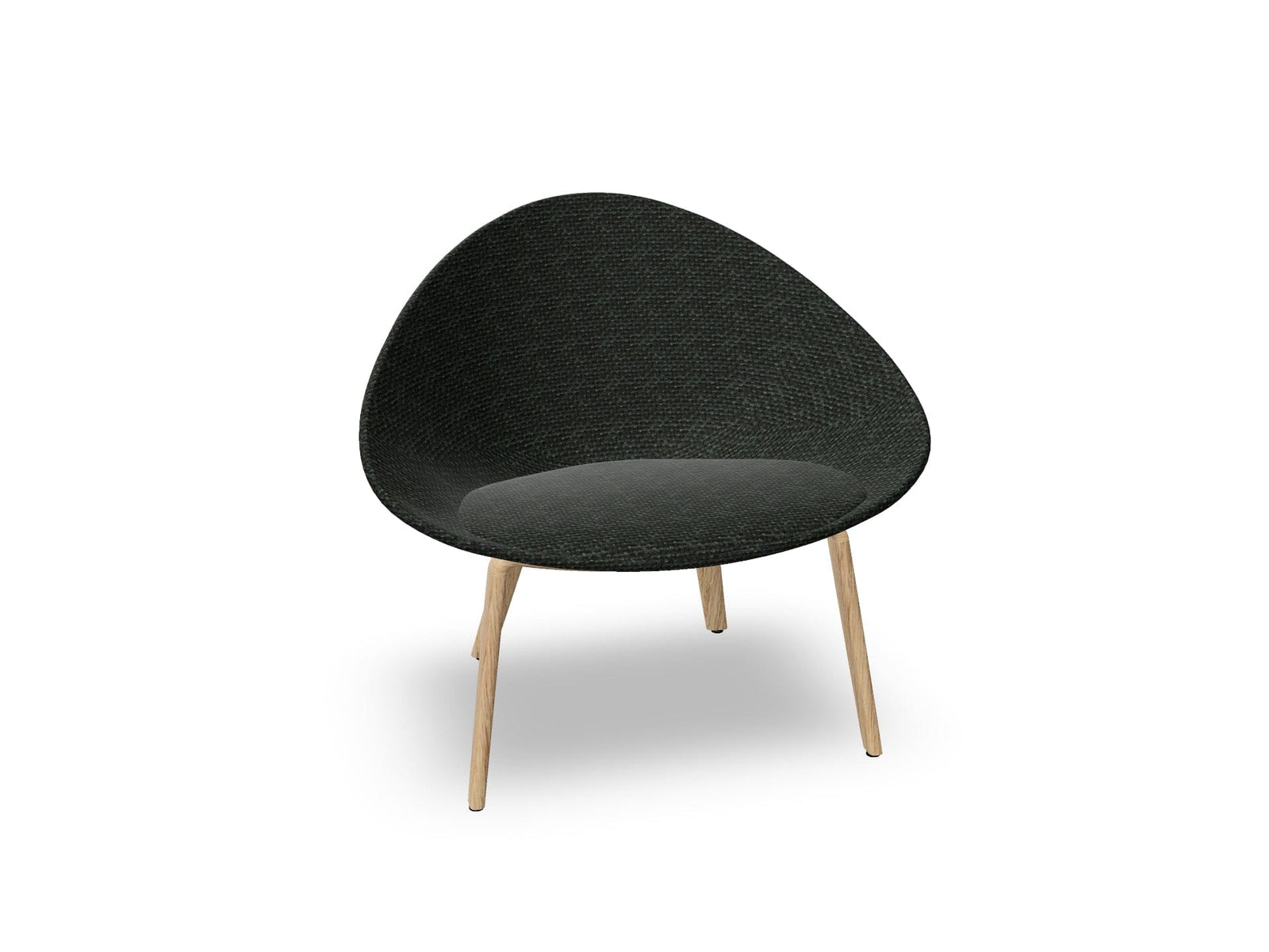 Adell 4 Leg Wood Lounge Chair With Fully Upholstered lounge chair Arper