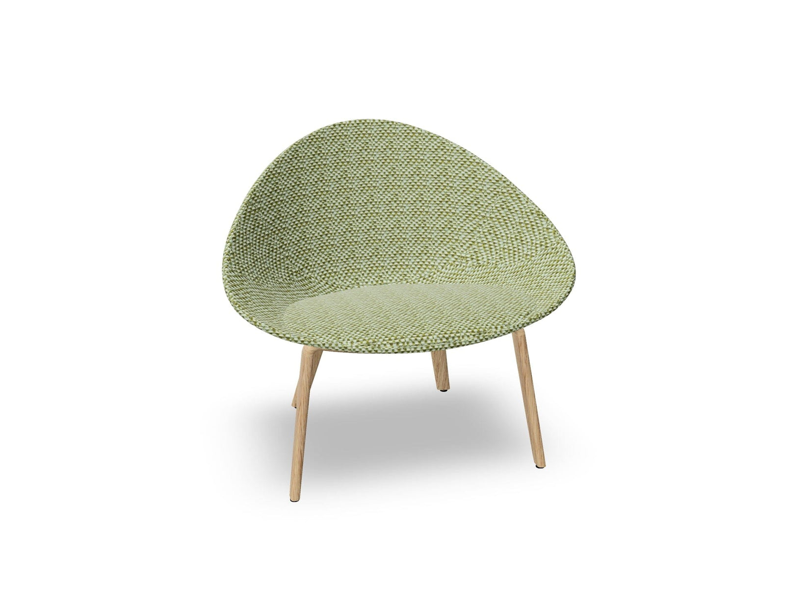 Adell 4 Leg Wood Lounge Chair With Fully Upholstered lounge chair Arper