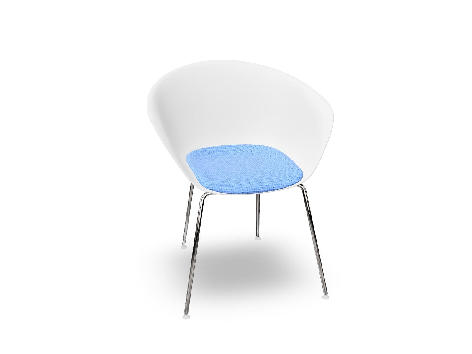 Duna 02 Four Leg Chair With Seat Cushion Chairs Arper
