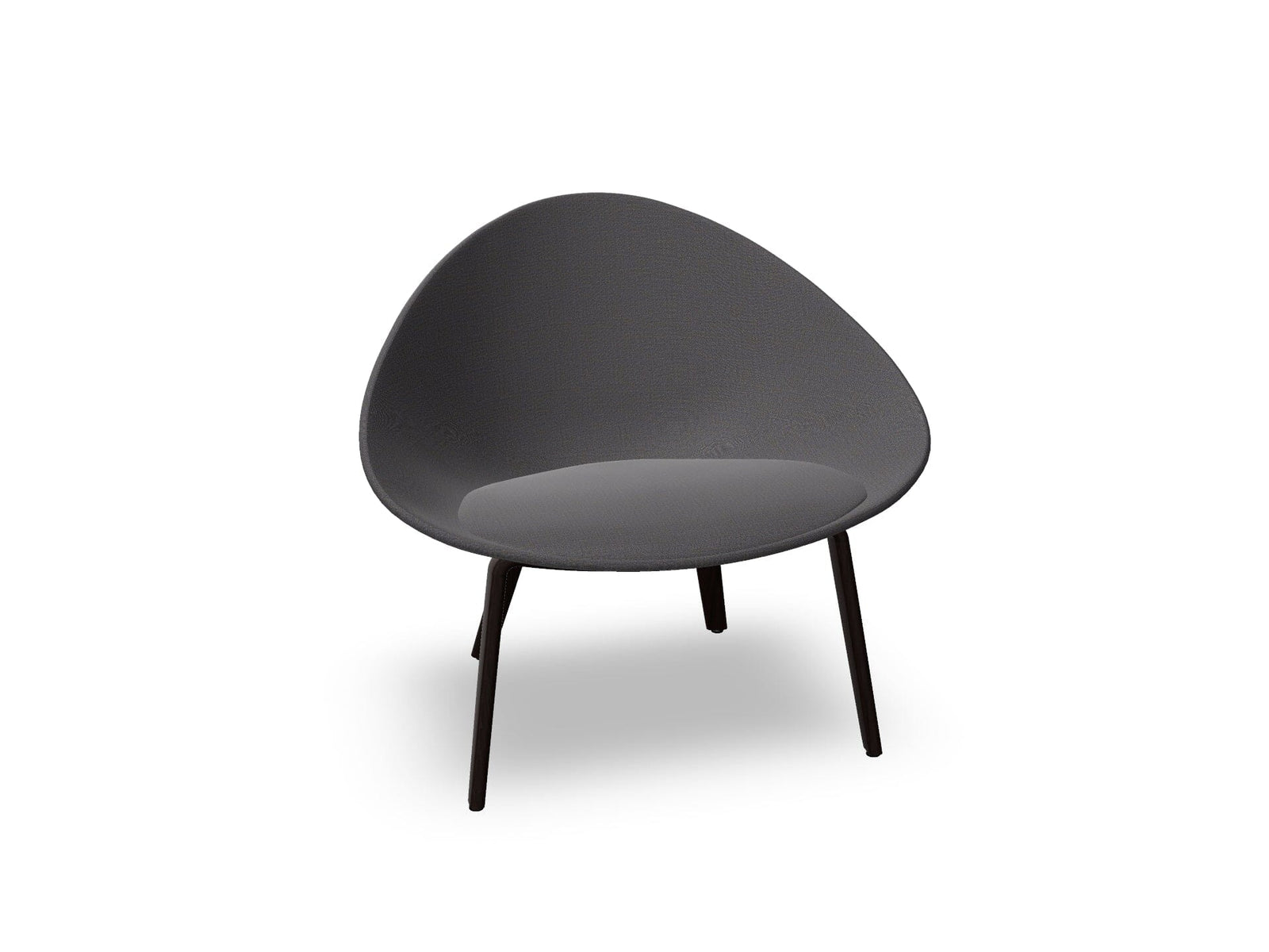 Adell 4 Leg Wood Lounge Chair With Fully Upholstered lounge chair Arper