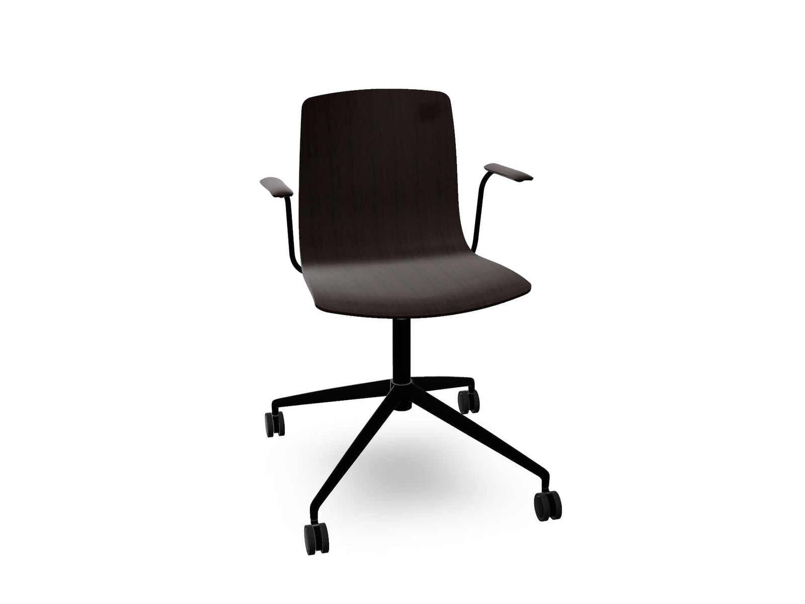 Aava 02 Fixed Trestle Base Wood Chair Chairs Arper