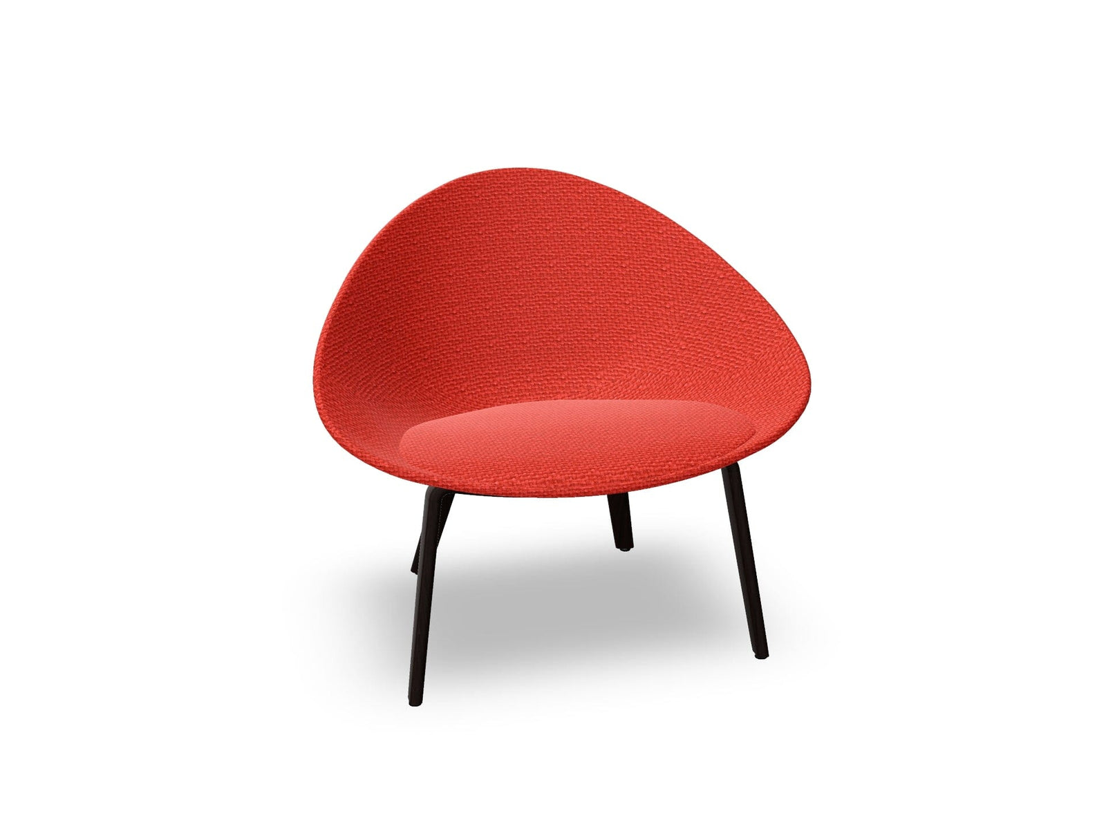 Adell 4 Leg Wood Lounge Chair With Fully Upholstered lounge chair Arper