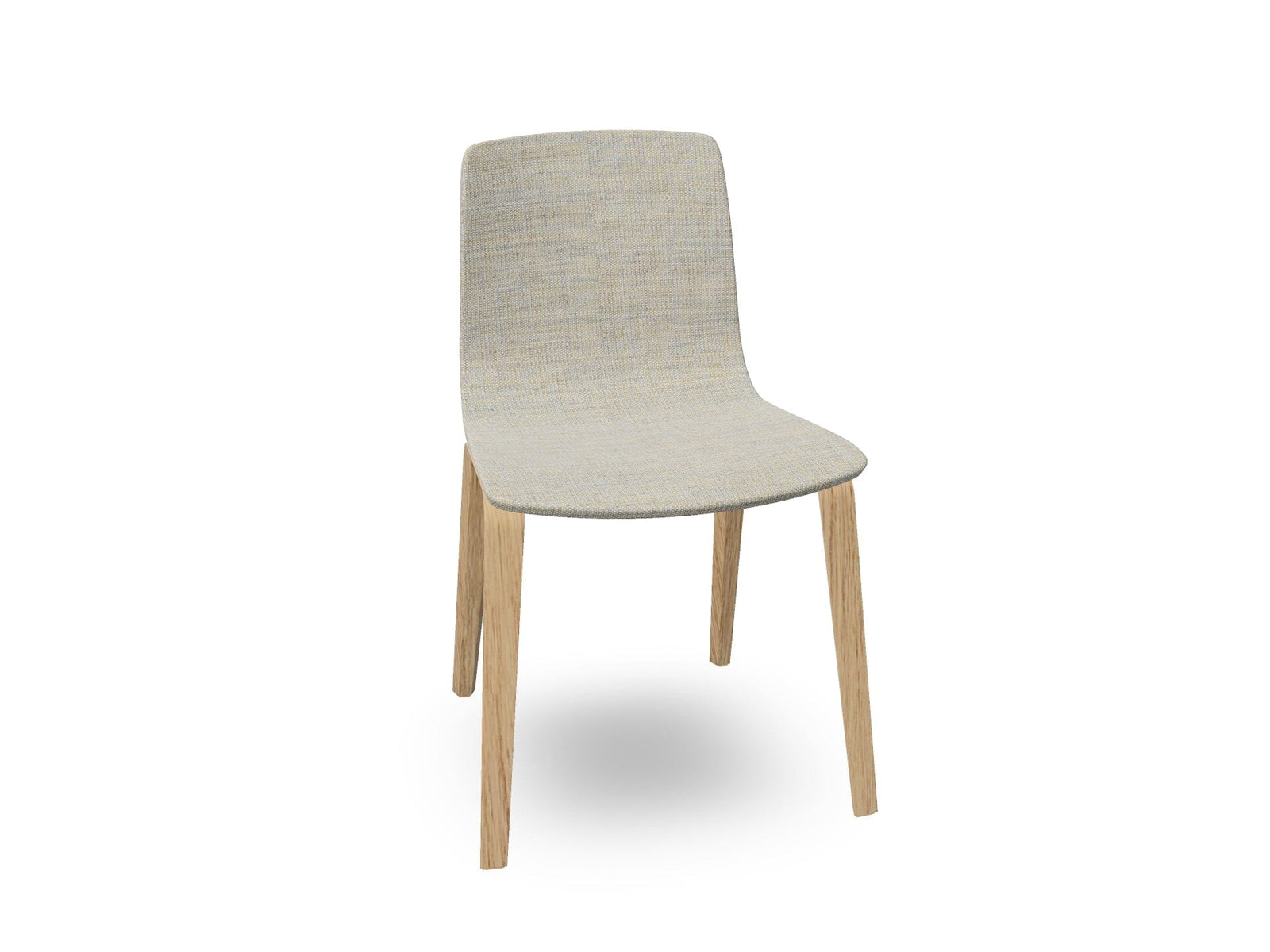 Aava 02-4 Wood Legs Chair With Fully Upholstered Chairs Arper