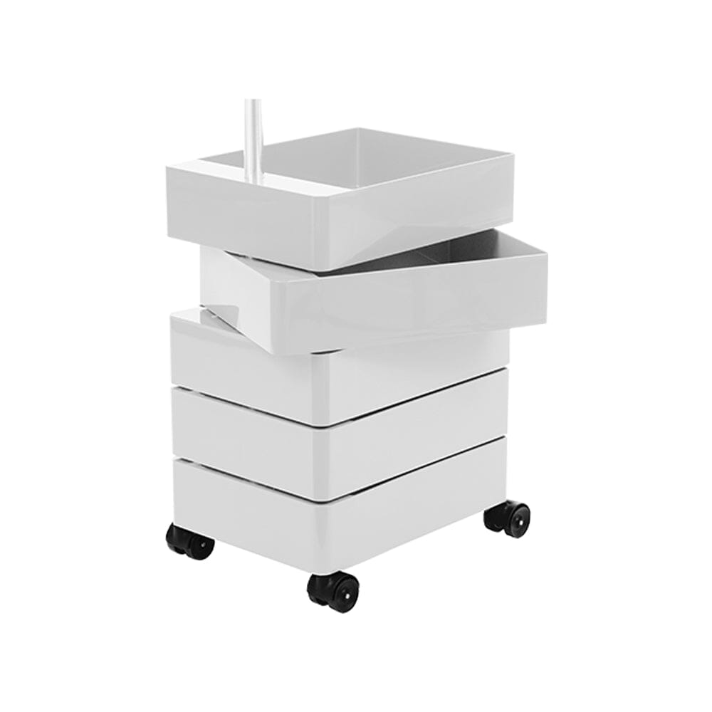 360º Container storage Magis 5-Drawer Unit Glossy Light Grey
