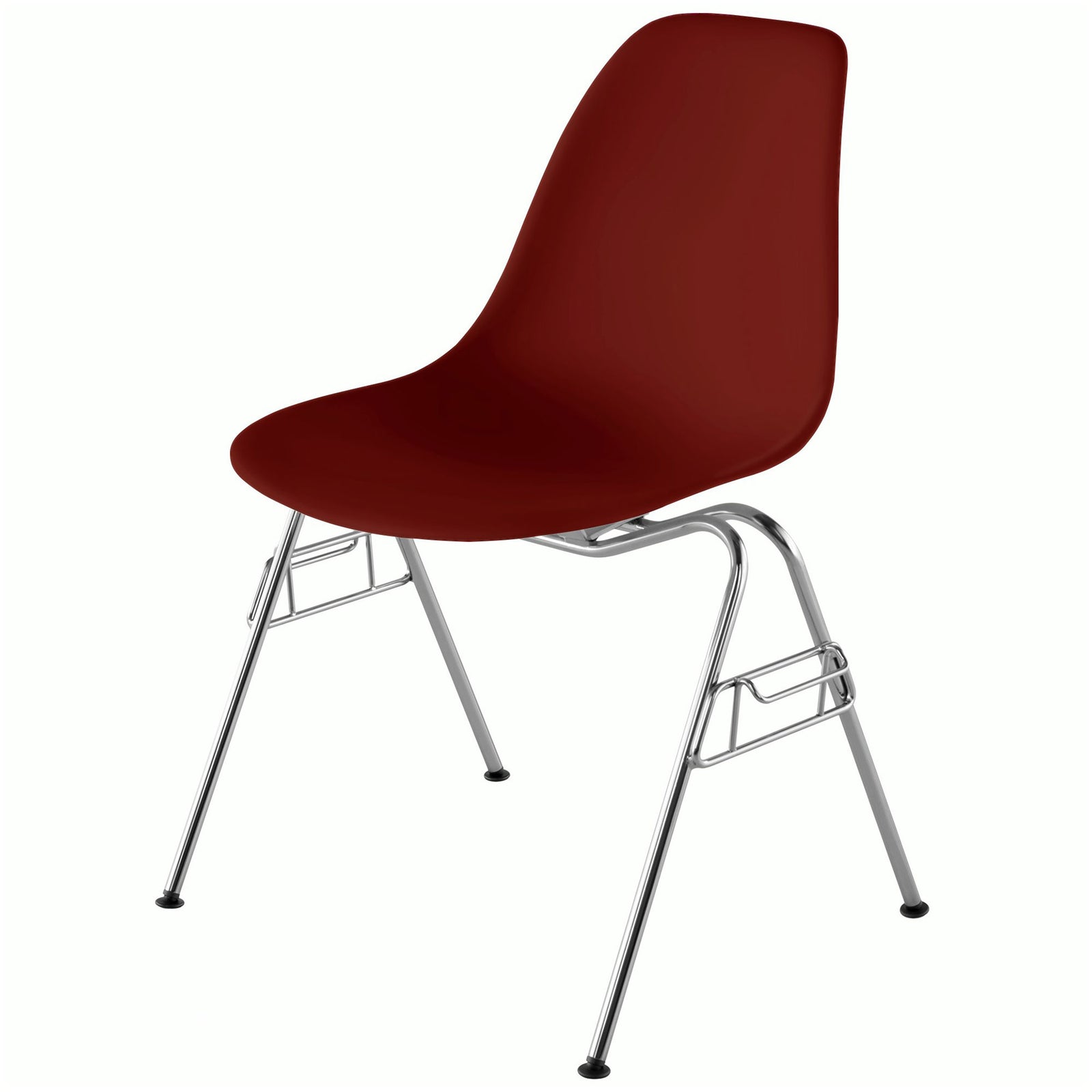 Eames Molded Plastic Side Chair, Stacking Base