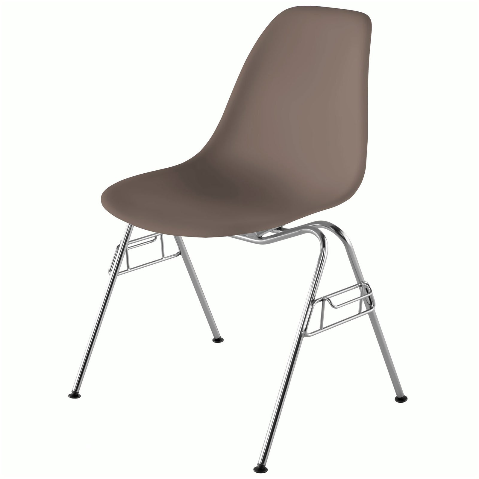 Eames Molded Plastic Side Chair, Stacking Base