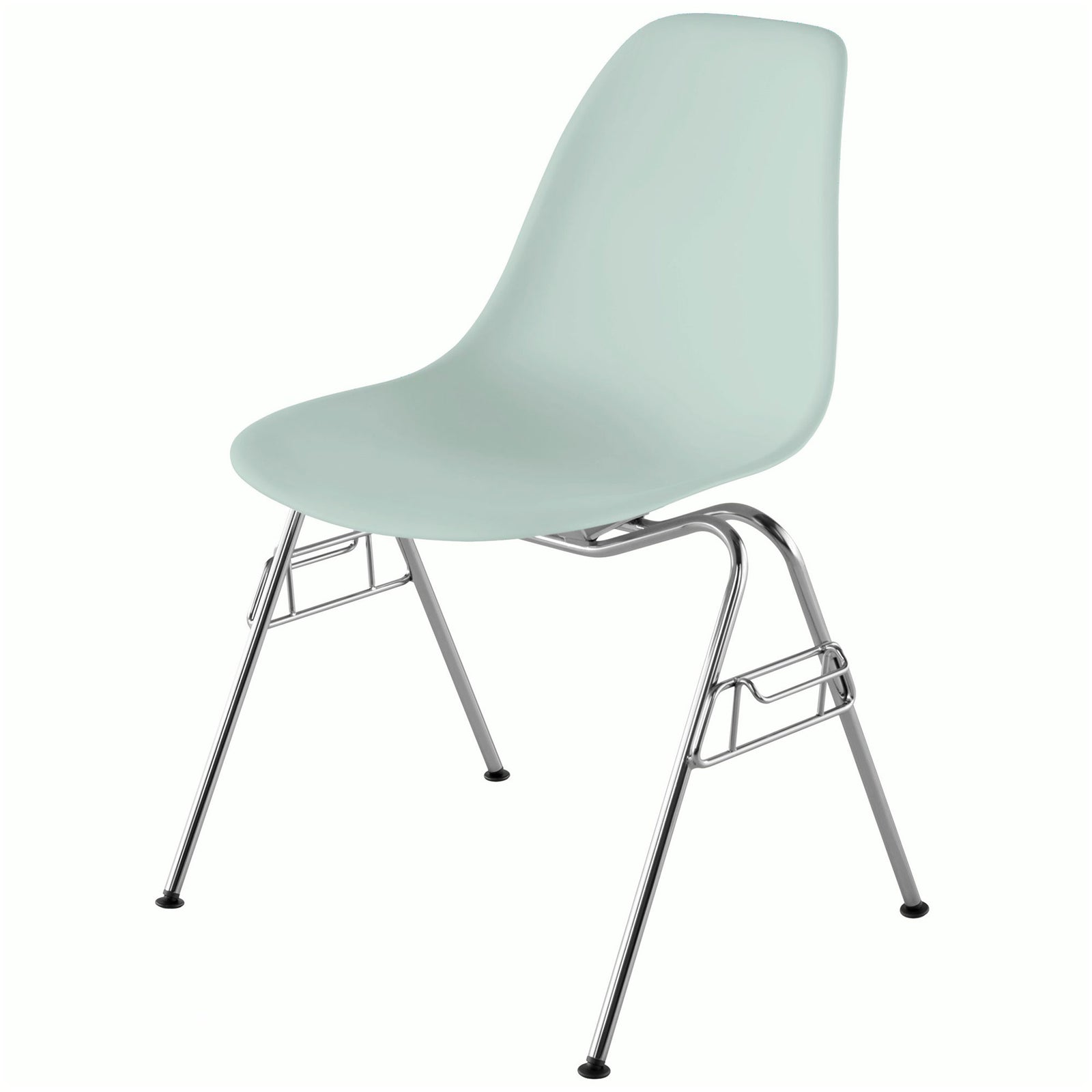 Eames Molded Plastic Side Chair, Stacking Base