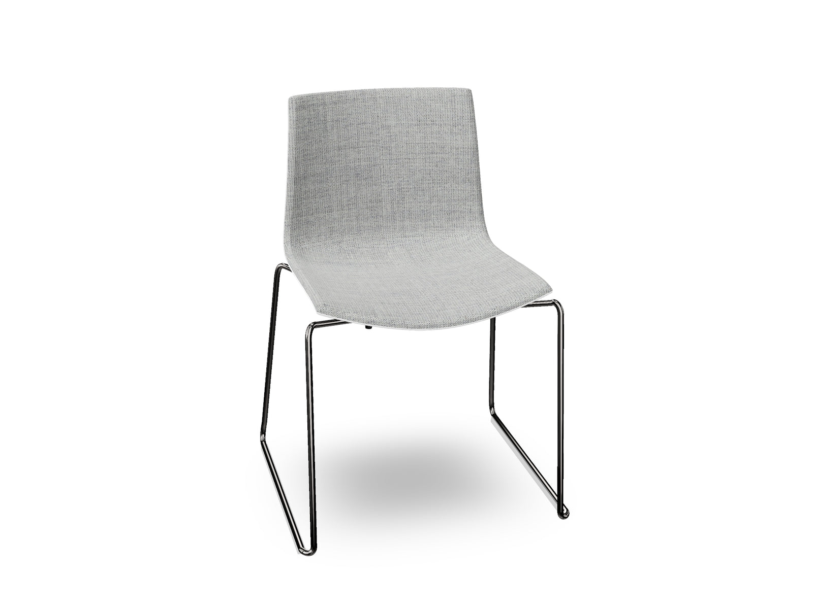 Catifa 46 Sled Base Polypropylene with Front-Face Upholstery