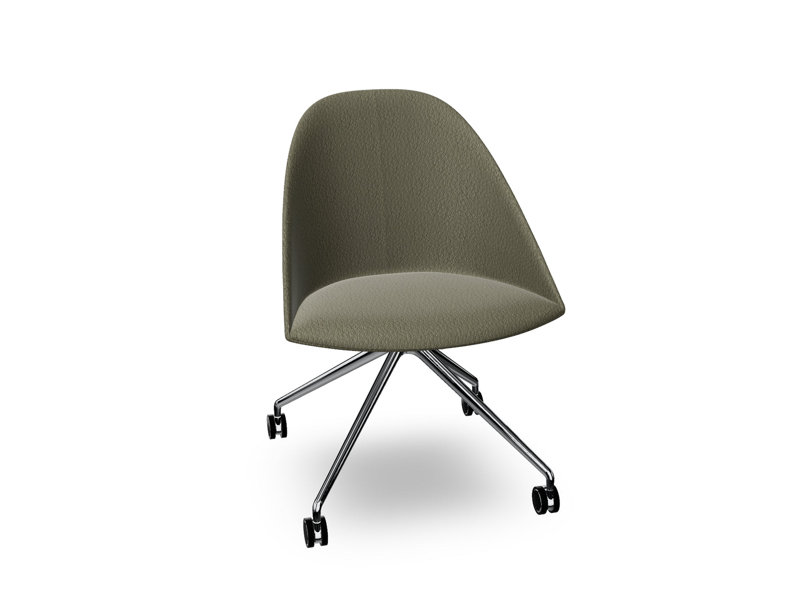 Cila Fully Upholtered Chair With Fixed Trestle Base