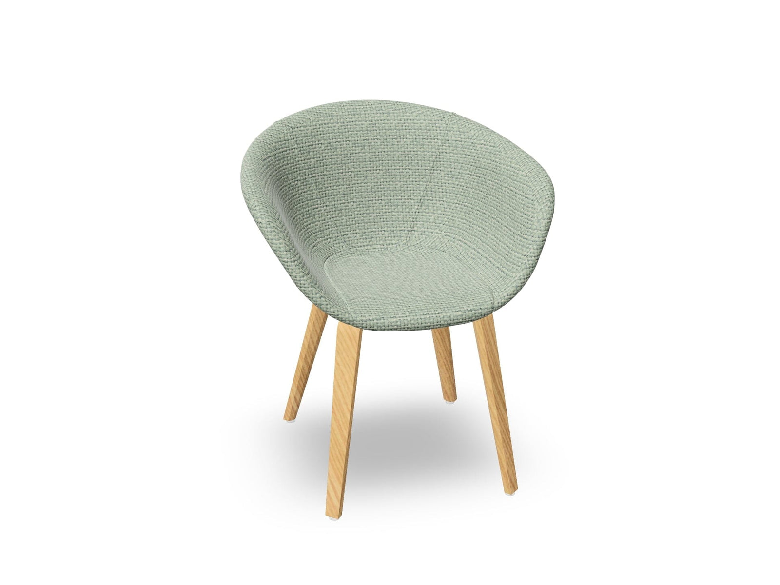 Duna 02 Wood Leg Chair With Full Upholstery Chairs Arper