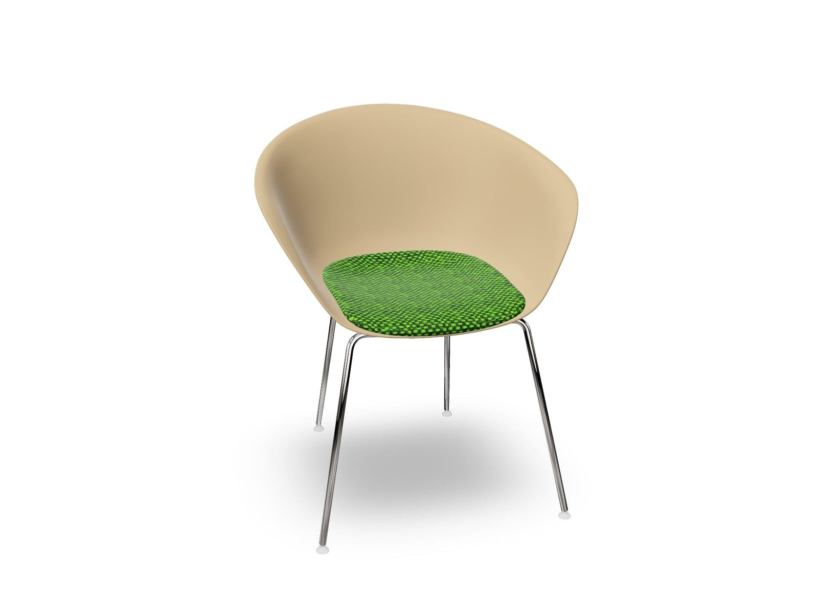 Duna 02 Four Leg Chair With Seat Cushion Chairs Arper