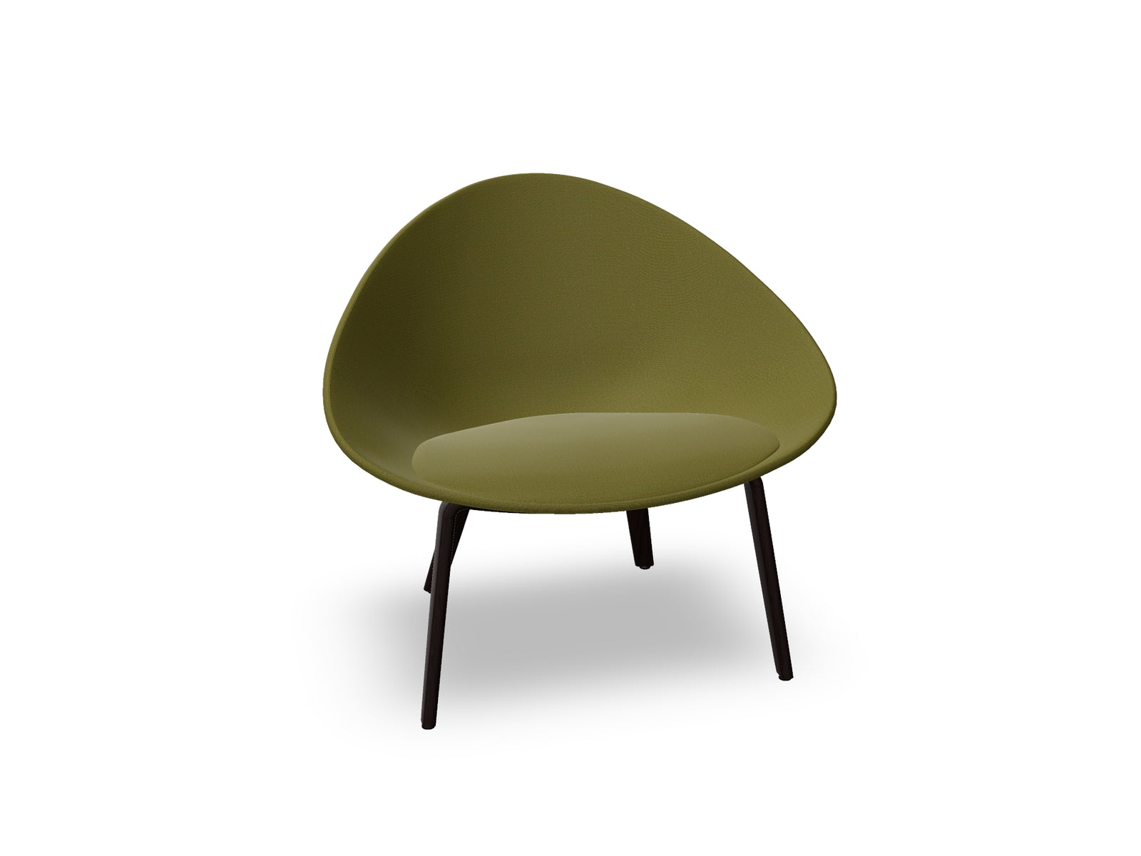 Adell 4 Leg Wood Lounge Chair With Fully Upholstered