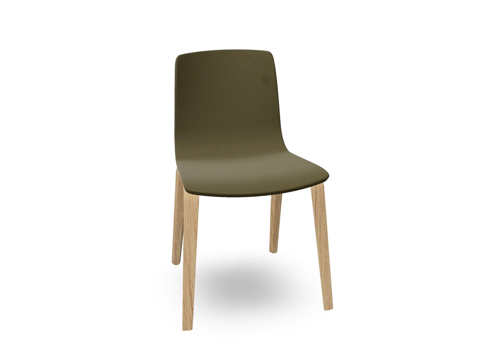 Aava 02-4 Wood Legs Chair With Fully Upholstered Chairs Arper