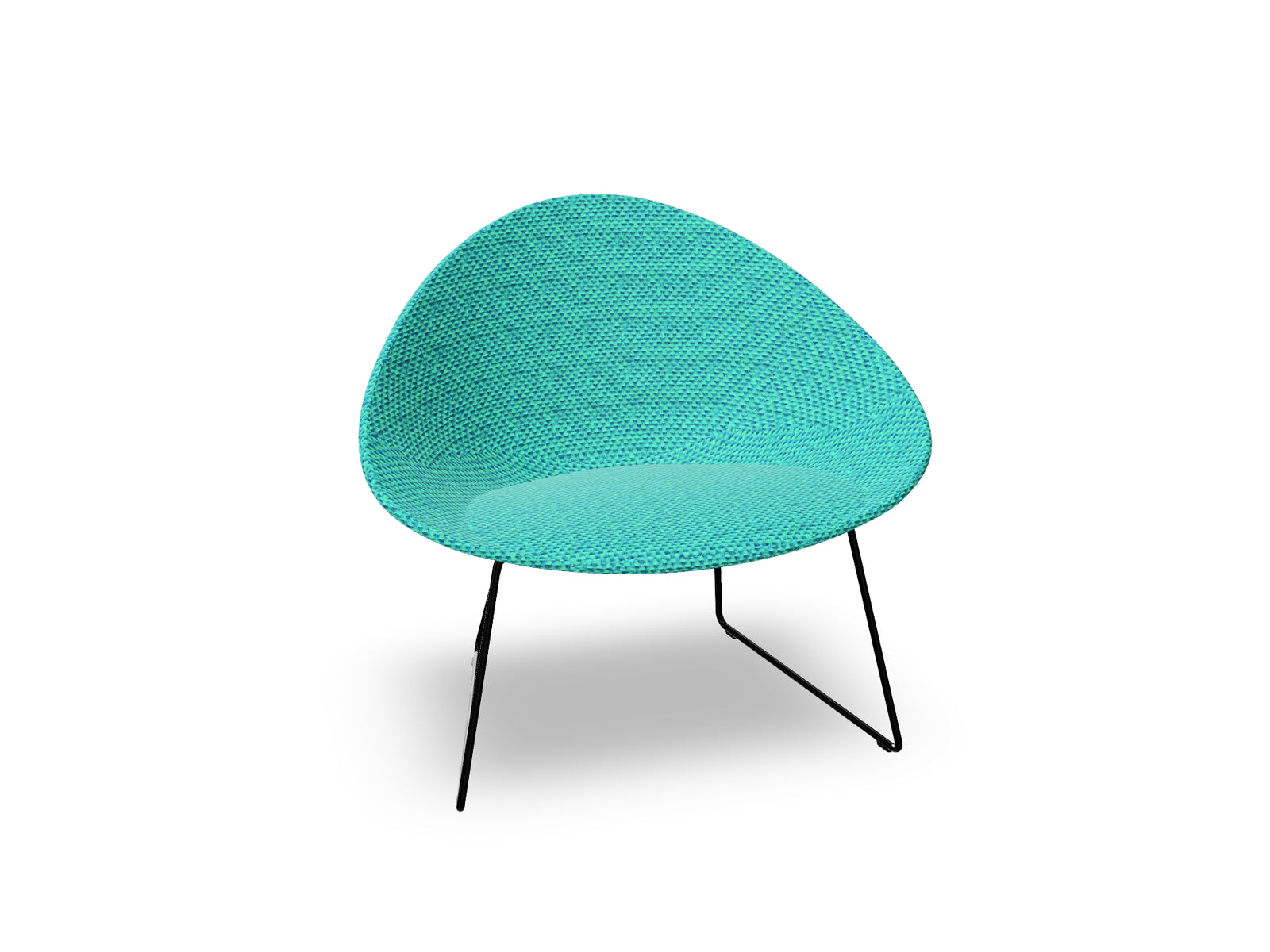 Adell Sled Base Lounge Chair With Fully Upholstered