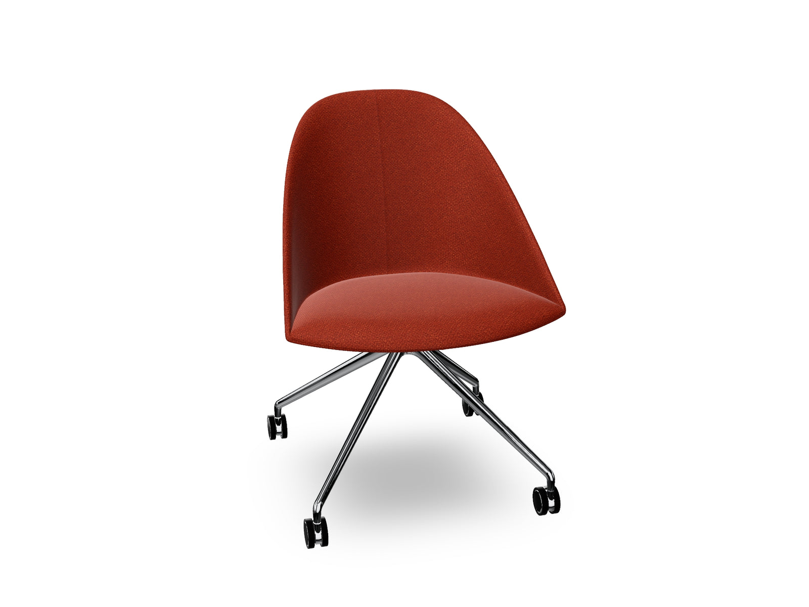 Cila Fully Upholtered Chair With Fixed Trestle Base