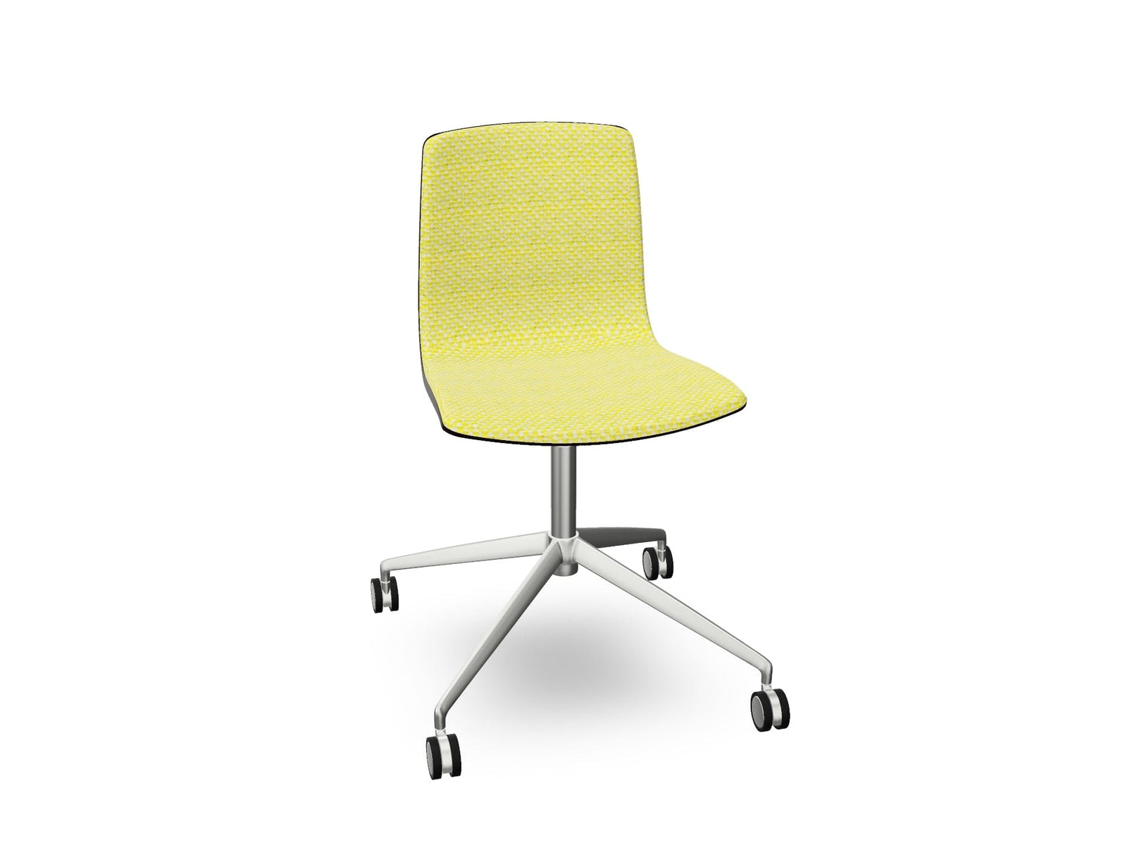 Aava 02 Fixed Trestle Base Wood Chair With Front Upholstery Chairs Arper