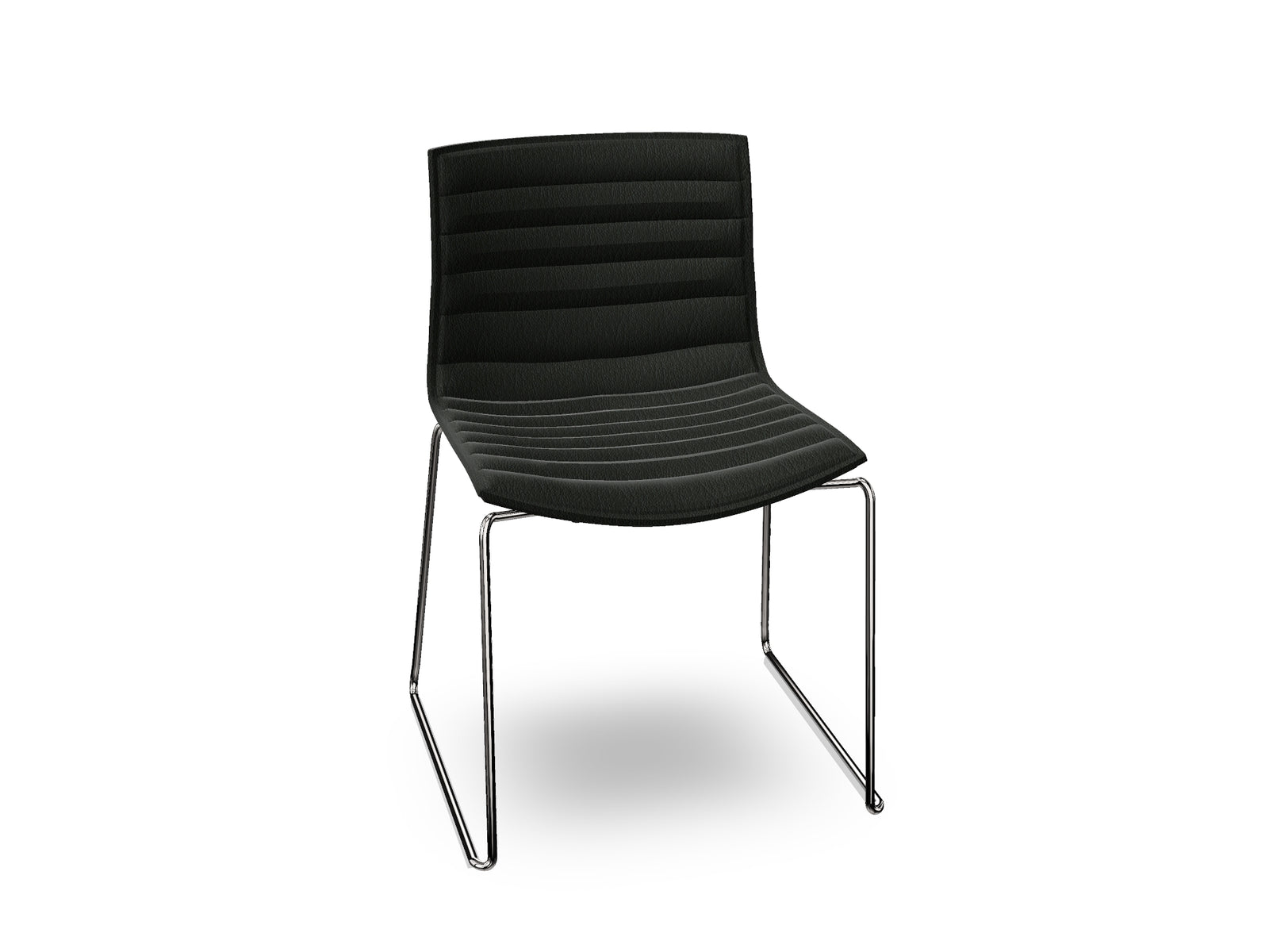 Catifa 46 Sled Base With Fully Upholstered
